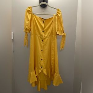 Mustard yellow dress